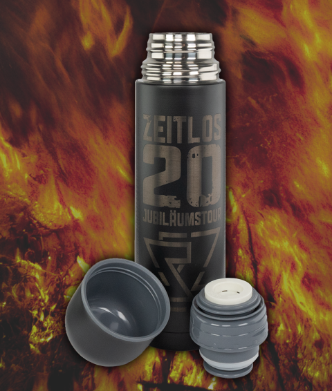 Thermoskanne mit Becher ZEITLOS20 (inkl. Jubilums-Song Zwanzig)