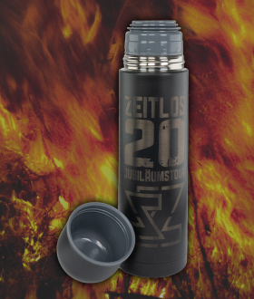 Thermoskanne mit Becher ZEITLOS20 (inkl. Jubilums-Song Zwanzig)